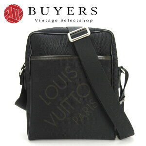 Louis Vuitton Bag Citadan Shoulder Black Damier Leather Geant Noir